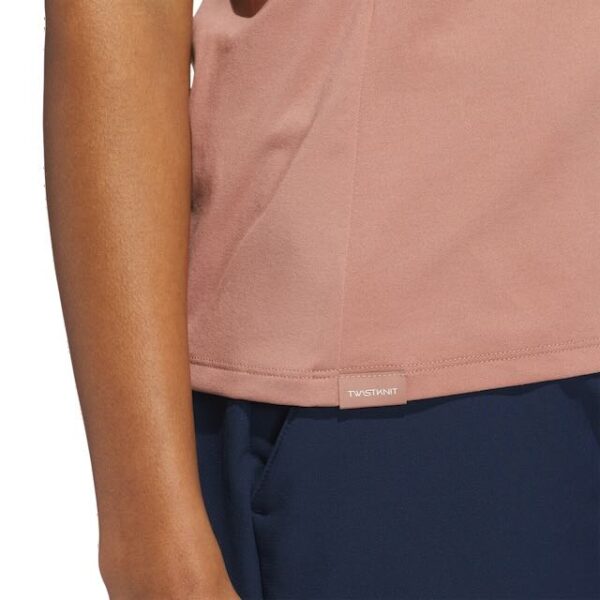 Adidas dames golf polo korte mouw warm clay - Afbeelding 10