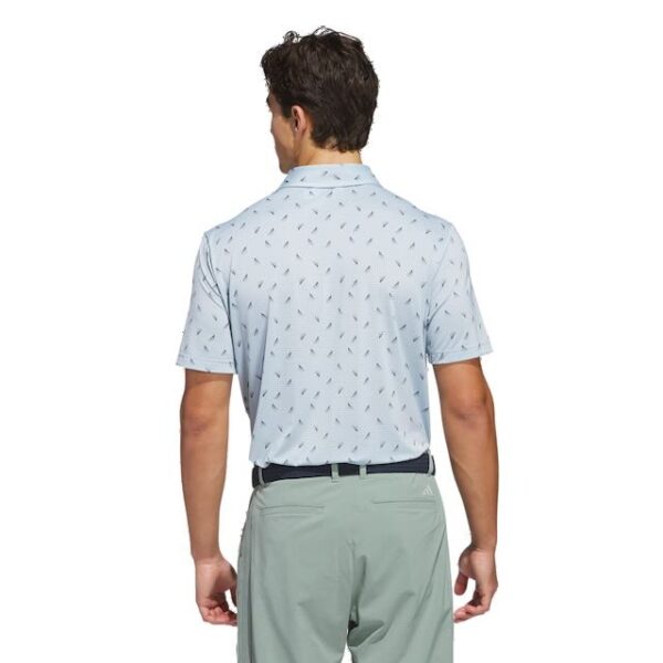 Adidas heren mesh golf polo wonder blue navy - Afbeelding 5