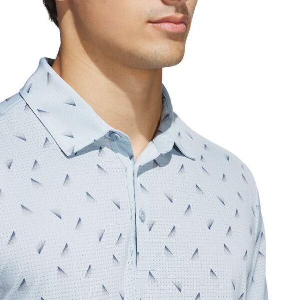 Adidas heren mesh golf polo wonder blue navy - Afbeelding 3