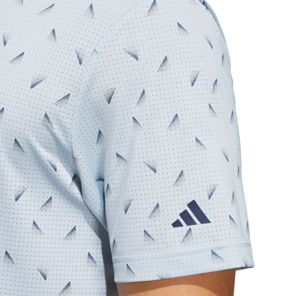Adidas heren mesh golf polo wonder blue navy - Afbeelding 2