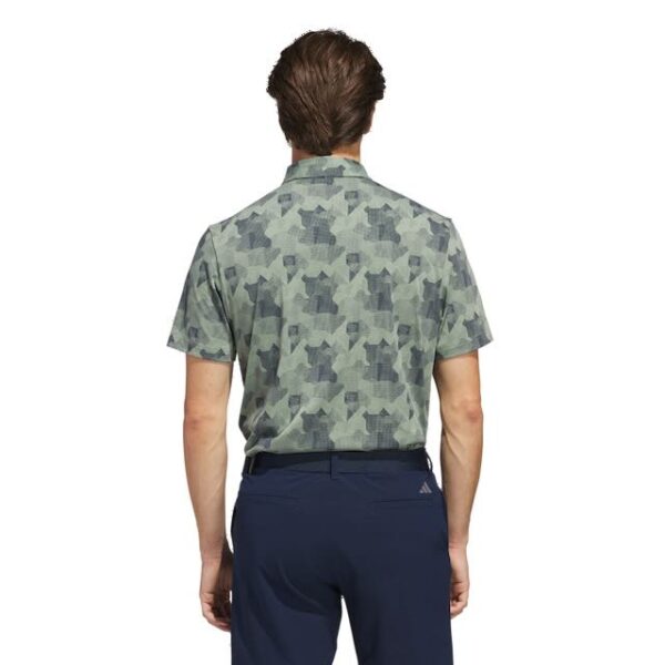 Adidas go to heren golf polo silver green navy - Afbeelding 14