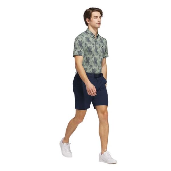 Adidas go to heren golf polo silver green navy - Afbeelding 13