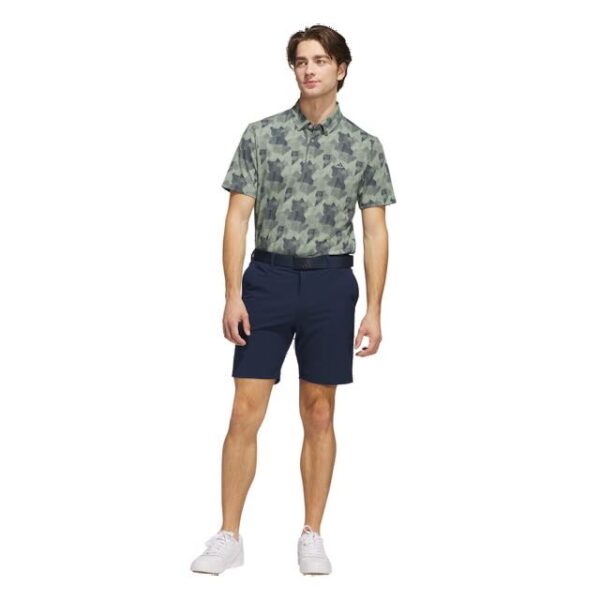 Adidas go to heren golf polo silver green navy - Afbeelding 12
