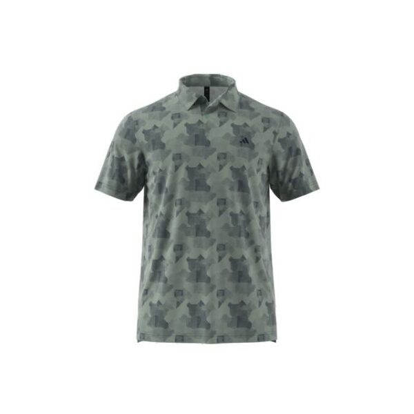 Adidas go to heren golf polo silver green navy - Afbeelding 9
