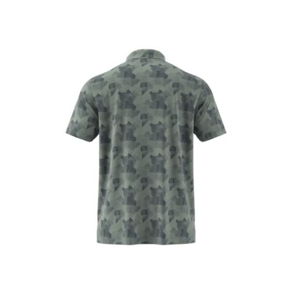 Adidas go to heren golf polo silver green navy - Afbeelding 5