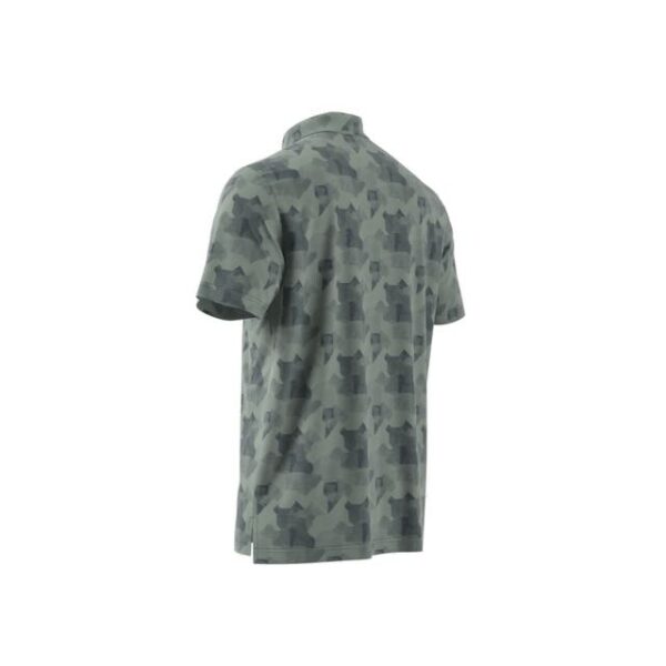Adidas go to heren golf polo silver green navy - Afbeelding 4