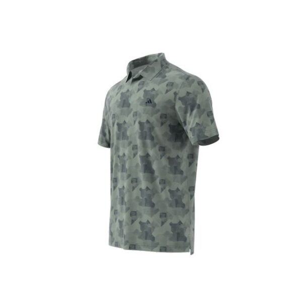 Adidas go to heren golf polo silver green navy - Afbeelding 2