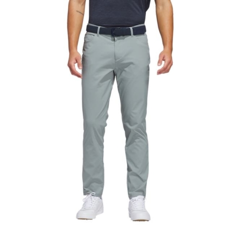 Adidas heren 5 pocket golf broek silver green