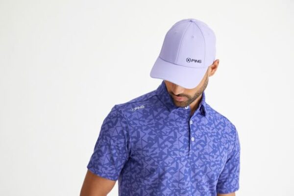 Ping Geo camo jacquard heren golf polo twilight