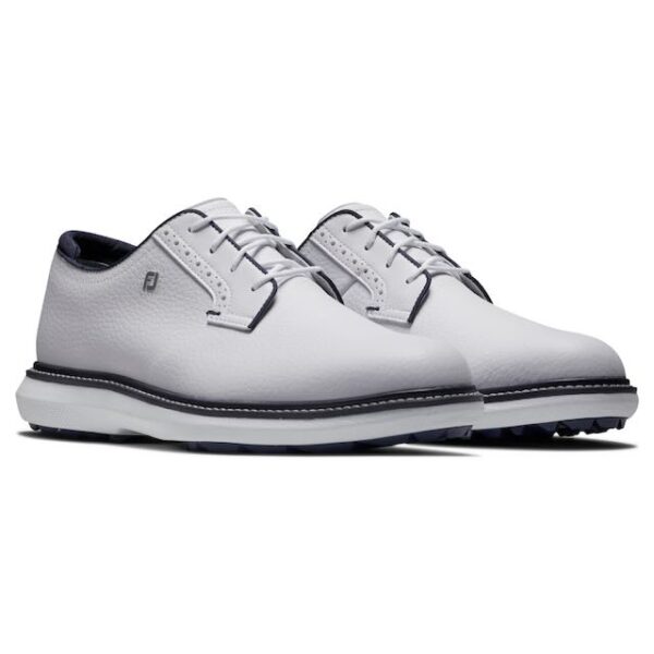 Footjoy Traditions heren golfschoen wit blauw - Afbeelding 5