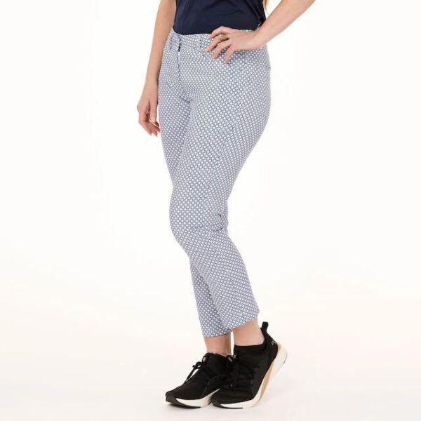 Func Factory Thea ankle pant navy print