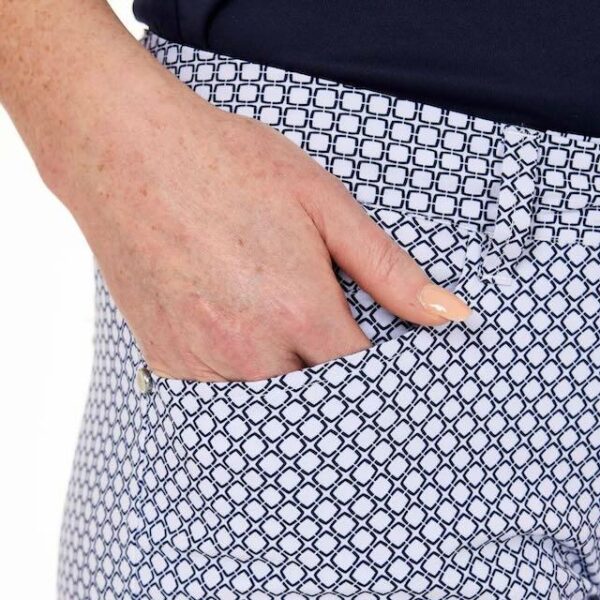 Func Factory Thea ankle pant navy print - Afbeelding 8