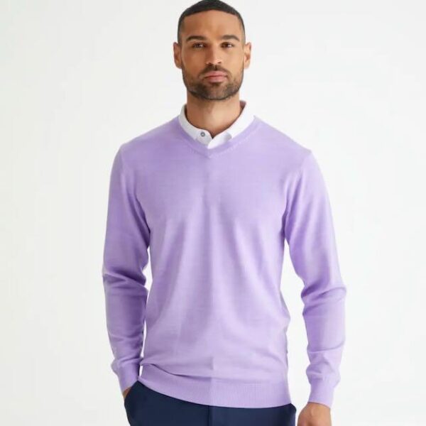 Ping Sullivan heren golf v-neck sweater purple - Afbeelding 3