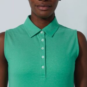 Daily sports Fairway mouwloze dames golf polo groen