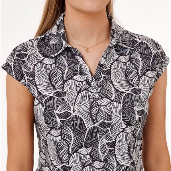 Func Factory Alice golf top black print - Afbeelding 4
