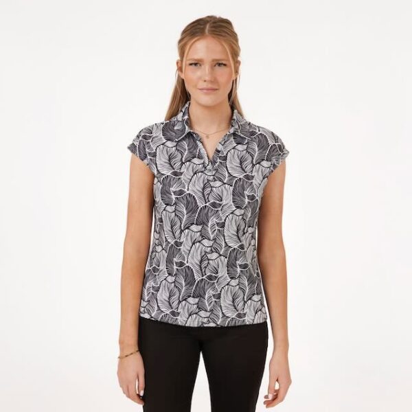 Func Factory Alice golf top black print - Afbeelding 2