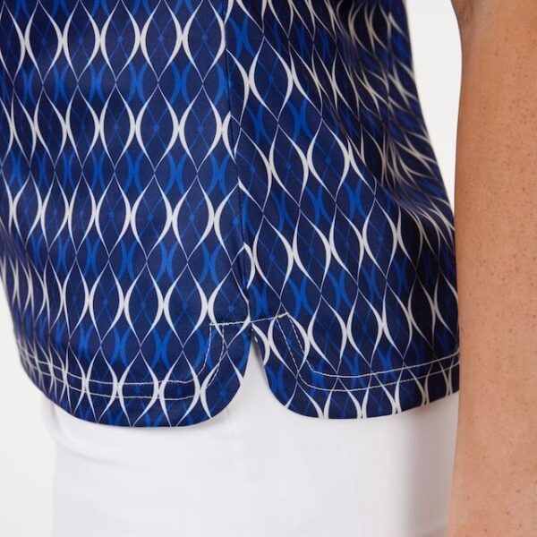 Func Factory Alice golf top blue print - Afbeelding 5