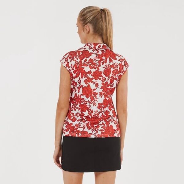 Func Factory Alice golf top red flowers - Afbeelding 6
