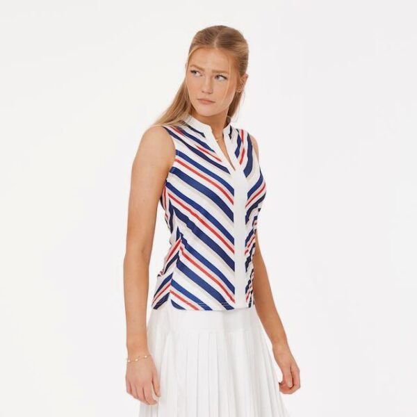 Func factory Zoe golf top multi stripe - Afbeelding 2