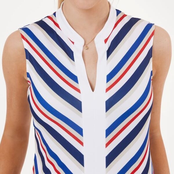 Func factory Zoe golf top multi stripe - Afbeelding 9