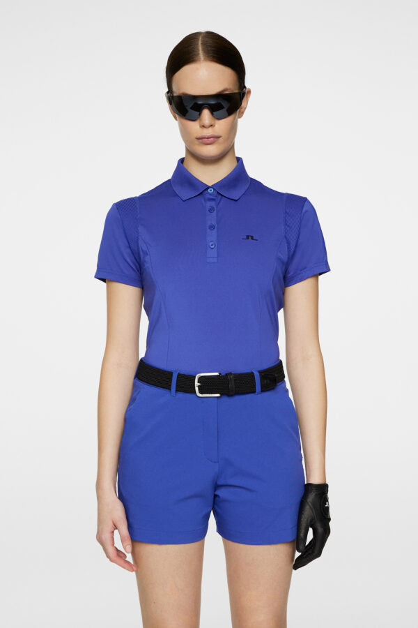 J. Lindeberg Zuri dames golf polo clematis blue - Afbeelding 6