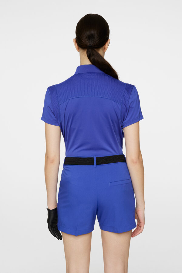 J. Lindeberg Zuri dames golf polo clematis blue - Afbeelding 5