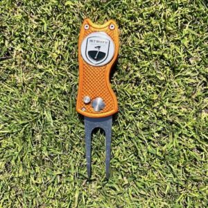 Pitchfork met woold marker oranje