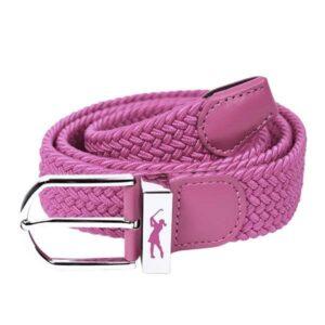 Surprizeshop woven belt new buckle azalea pink