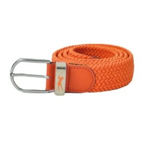 Surprizeshop woven belt new buckle orange