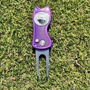 Pitchfork met woold marker paars