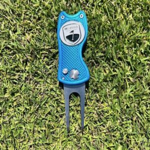 Pitchfork met woold marker blauw