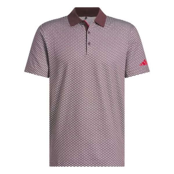 Adidas heren golfpolo aurora ruby
