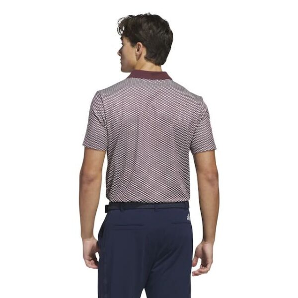 Adidas heren golfpolo aurora ruby - Afbeelding 3