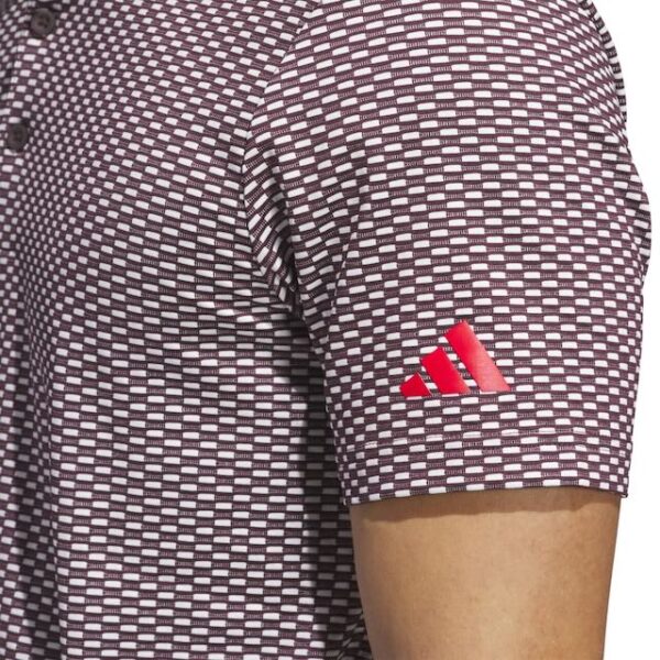 Adidas heren golfpolo aurora ruby