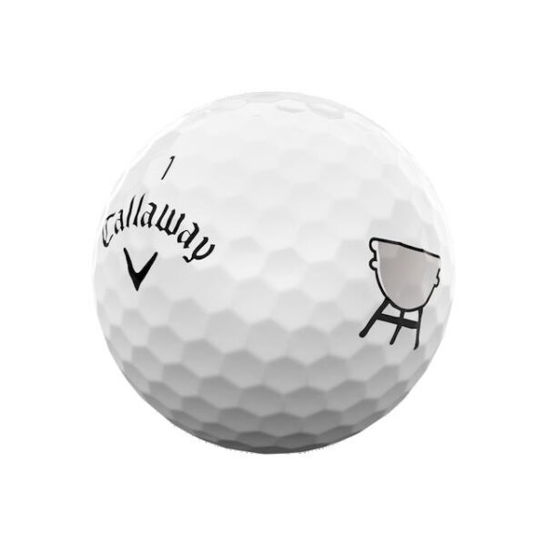 Callaway super soft golfballen grill master wit - Afbeelding 3