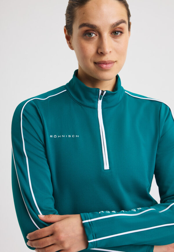 Röhnisch Amie brushed midlayer augusta green