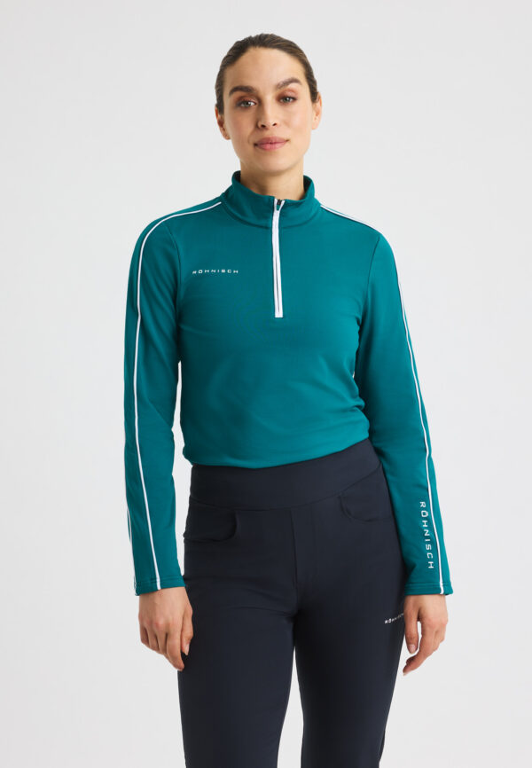 Röhnisch Amie brushed midlayer augusta green