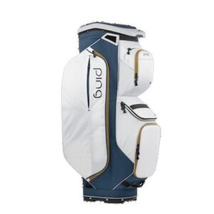 Ping Traverse cartbag navy platinum gold
