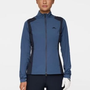 J. Lindeberg Brooks zip jacket vintage indigo