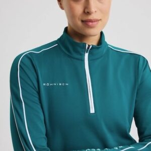 Röhnisch Amie brushed midlayer augusta green
