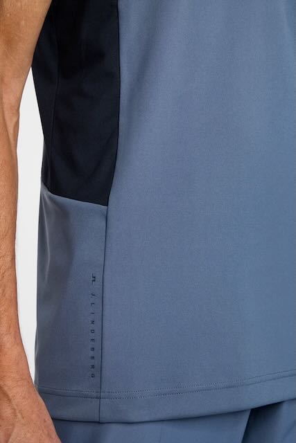 J. Lindeberg Legacy heren golf polo vintage indigo - Afbeelding 3