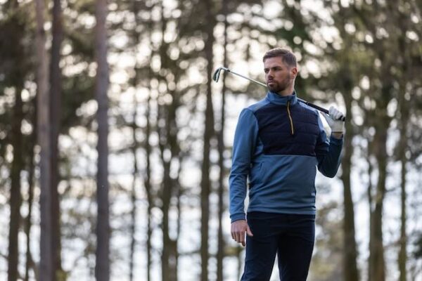 Ping Astbury insulated half zip fleece jacket blue fusion navy - Afbeelding 7