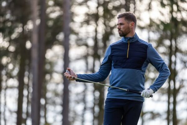 Ping Astbury insulated half zip fleece jacket blue fusion navy - Afbeelding 6