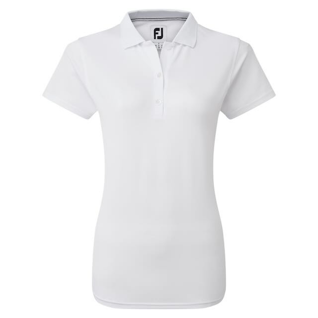 FootJoy Golfpolo voor dames met het logo van golfbaan het Woold in ton sur ton - Afbeelding 3