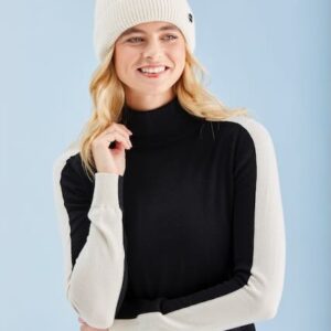 Ping Lockett ladies roll neck sweater black chalk