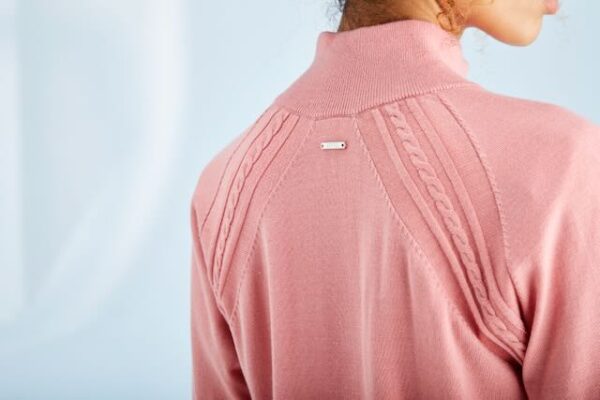 Ping Melodie ladies half zip lined sweater muted pink - Afbeelding 2