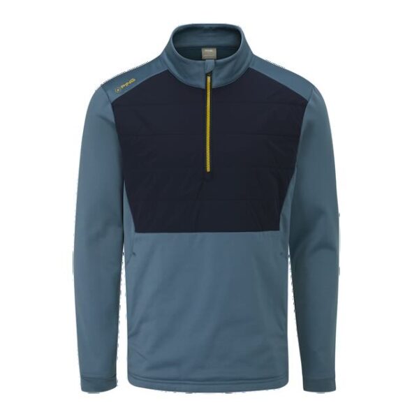 Ping Astbury insulated half zip fleece jacket blue fusion navy - Afbeelding 4