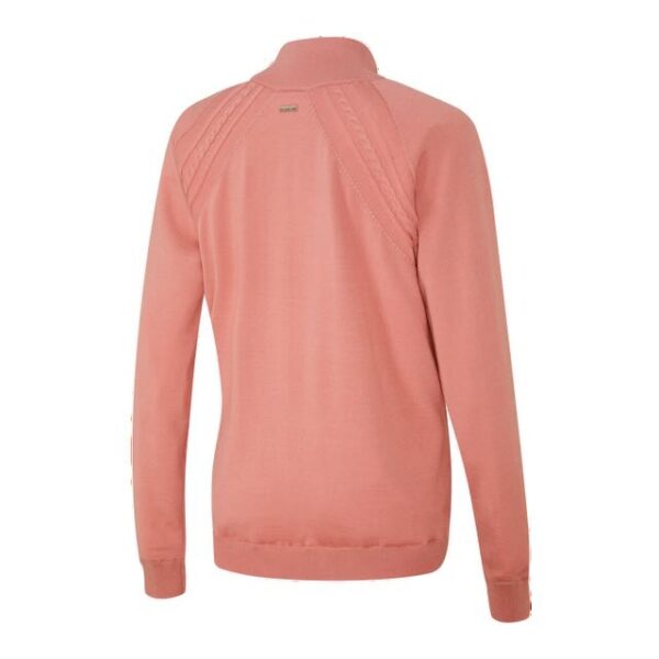 Ping Melodie ladies half zip lined sweater muted pink