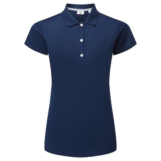 FootJoy Golfpolo voor dames met het logo van golfbaan het Woold in ton sur ton - Afbeelding 4