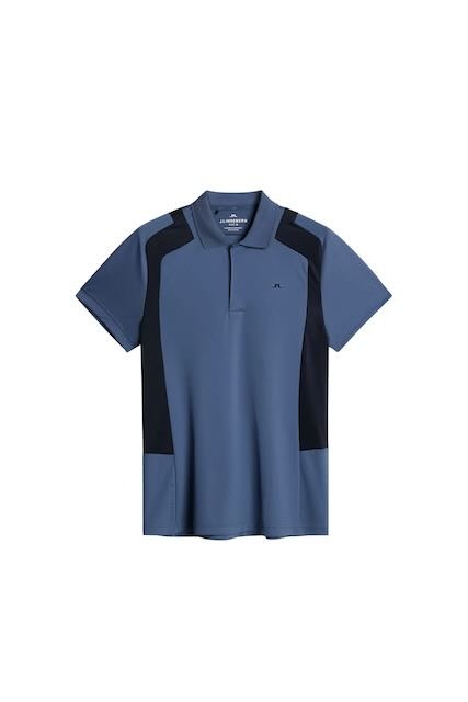 J. Lindeberg Legacy heren golf polo vintage indigo - Afbeelding 6
